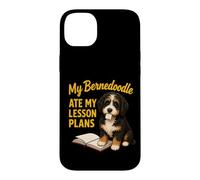 Carcasa para iPhone 14 Plus Mi Bernedoodle se comió mis Planes de lecciones Funny Teacher