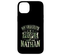 Carcasa para iPhone 14 Plus Mi Gente Favorita me Llama Nathan Nombre Personalizado