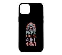 Carcasa para iPhone 14 Plus Mi Gente Favorita me Llama tía Anna Nombre tía