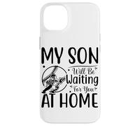 Carcasa para iPhone 14 Plus Mi Hijo te estará Esperando en casa béisbol