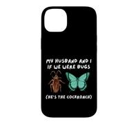 Carcasa para iPhone 14 Plus Mi Marido y yo si fuéramos bichos Divertido cucaracha Meme Esposa