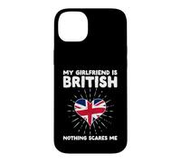 Carcasa para iPhone 14 Plus Mi Novia es británica Nada me Asusta - Reino Unido
