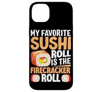 Carcasa para iPhone 14 Plus Mi Rollo de Sushi Favorito es el Rollo de petardo