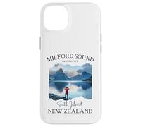 Carcasa para iPhone 14 Plus Milford Sound Fjord Senderismo Souvenir Turístico Vacaciones Hombres Niños