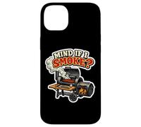 Carcasa para iPhone 14 Plus Mind If I Smoke Meat Lover BBQ Smoker Brisket Carnivore Broma