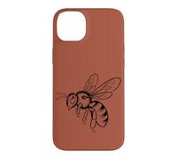 Carcasa para iPhone 14 Plus Minimalista Abeja Línea Anatómica Ilustración Miel