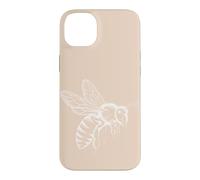 Carcasa para iPhone 14 Plus Minimalista Abeja Línea Anatómica Ilustración Miel