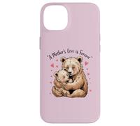 Carcasa para iPhone 14 Plus Mom Bear Cub Funny Pregnant Loading Baby Mother