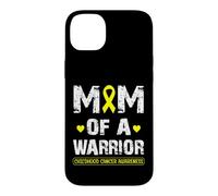 Carcasa para iPhone 14 Plus Mom of a Warrior Childhood Cancer Awareness Mother Women