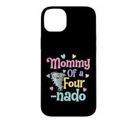 Carcasa para iPhone 14 Plus Mommy of A Fournado Funny Mom 4th Birthday Matching Family