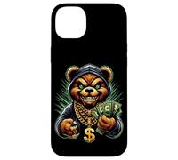Carcasa para iPhone 14 Plus Money Calling Hip Hop Bear Teddy tee Gángster Rap Swag Dope