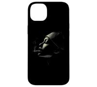 Carcasa para iPhone 14 Plus Moody Mujer Fumando Perfil Oscuro Noir Estética