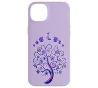 Carcasa para iPhone 14 Plus Moon Phases Tree Fases De La Luna Árbol De La Vida Rosa