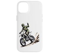 Carcasa para iPhone 14 Plus Motocross Dirt Bike Camo Rider Mud Splash Action