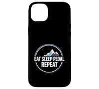 Carcasa para iPhone 14 Plus Mountain Biking Cyclist Eat Sleep Pedal Repeat