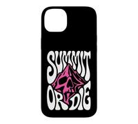 Carcasa para iPhone 14 Plus Mountaineering Summit Or Die Peak Bagger Skull Climbing