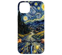 Carcasa para iPhone 14 Plus MTB Mountain-Bike Vangogh-Art-Style Bici montaña Bicicleta