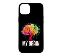 Carcasa para iPhone 14 Plus My Brain Tree Rainbow Splash Neurodivergente Adulto
