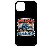 Carcasa para iPhone 14 Plus My Dad Is A Truck Driver Trucker Hijo Hija Niño Niños
