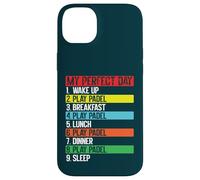 Carcasa para iPhone 14 Plus My Day Padel Jugador Rutina Diaria Divertido