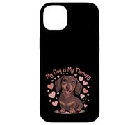 Carcasa para iPhone 14 Plus My Dog Therapy Dachshund Lover - Cita Divertida