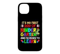 Carcasa para iPhone 14 Plus My First Day of Kindergarten 1st Day of School Boys Girls