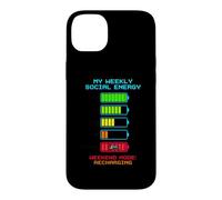 Carcasa para iPhone 14 Plus My Weekly Social Energy Batería Recarga Gamer Retro