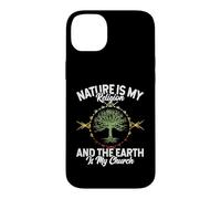 Carcasa para iPhone 14 Plus Nature Is My Religion Earth Is My Church Native American Day