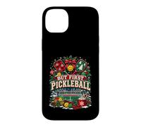 Carcasa para iPhone 14 Plus Navidad Pero Primer Pickleball Divertido Deporte Navidad