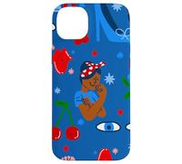 Carcasa para iPhone 14 Plus Negro Africano Rosie The Riveter Rockabilly caprichoso ww2