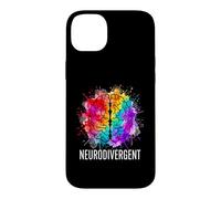 Carcasa para iPhone 14 Plus Neurodivergente Rainbow Splash Cerebro Arte Adulto