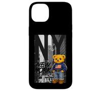 Carcasa para iPhone 14 Plus New York Teddy Bear Street Art Design - NY City Urban Bear