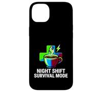 Carcasa para iPhone 14 Plus Night Shift Survival Mode Nurse Medical Coffee