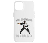 Carcasa para iPhone 14 Plus Ninja con Gato Cuando Alguien Dice Que Odia a los Gatos