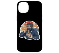 Carcasa para iPhone 14 Plus Ninja Eating Ramen Noodles Lover Traditional Japanese Art