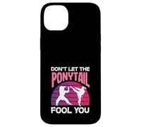 Carcasa para iPhone 14 Plus No Dejes Que la Cola de Caballo te engañe Karate Girl Kick Martial Art