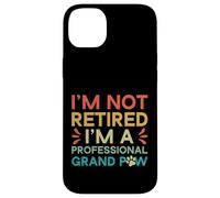 Carcasa para iPhone 14 Plus No Jubilado Profesional Grand Paw Grandpa Dog Lover