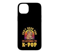 Carcasa para iPhone 14 Plus No Puedo oírte, Estoy Escuchando K-Pop Funny Capybara