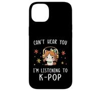 Carcasa para iPhone 14 Plus No Puedo oírte Estoy Escuchando K-Pop Kawaii KPOP Lover