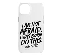 Carcasa para iPhone 14 Plus No Tengo Miedo. Nací para Hacer Esto. Impresión Negra