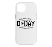 Carcasa para iPhone 14 Plus Normandía Francia Día D Honor and Remember Solid Black Print