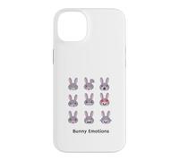 Carcasa para iPhone 14 Plus Nueve emociones de Conejito | para Amantes de los Conejos