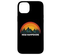 Carcasa para iPhone 14 Plus Nuevo Hampshire Vintage Sunset 80s Retro Summer State USA