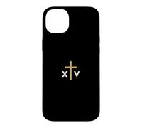 Carcasa para iPhone 14 Plus Número Romano del Papa León XIV con Cruz Delgada Jesús