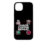 Carcasa para iPhone 14 Plus Nurse Life Chaos Coffee Repeat ER Medical