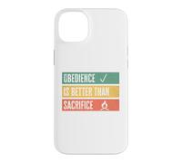 Carcasa para iPhone 14 Plus Obedience is Better Than Sacrifice Relationship VS Religion