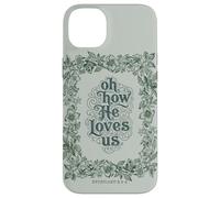 Carcasa para iPhone 14 Plus Oh How He Loves Us Efesios Cristiano Floral Verso
