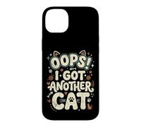 Carcasa para iPhone 14 Plus Oops! I Got Another Cat Fun Kitten Lover Retro Mujeres Gato Mamá