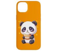 Carcasa para iPhone 14 Plus Oso de bambú Kawaii Panda Munching Happily
