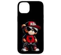 Carcasa para iPhone 14 Plus Oso de Peluche con Bandera de Albania Iliria albanesa Shqip